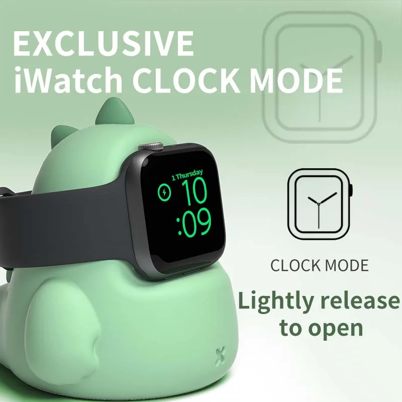 

Силиконовая подставка для зарядного устройства, док-станция для Apple Watch Series 45/44/42/41/40/38 мм IWatch 7/6/SE/5/4/3/2/1, зарядная док-станция