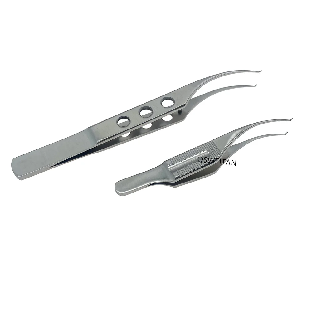 Stainless Steel Botvin Iris Teethed Forceps tweezers Ophthalmic Surgical Instruments Double eyelid Tool