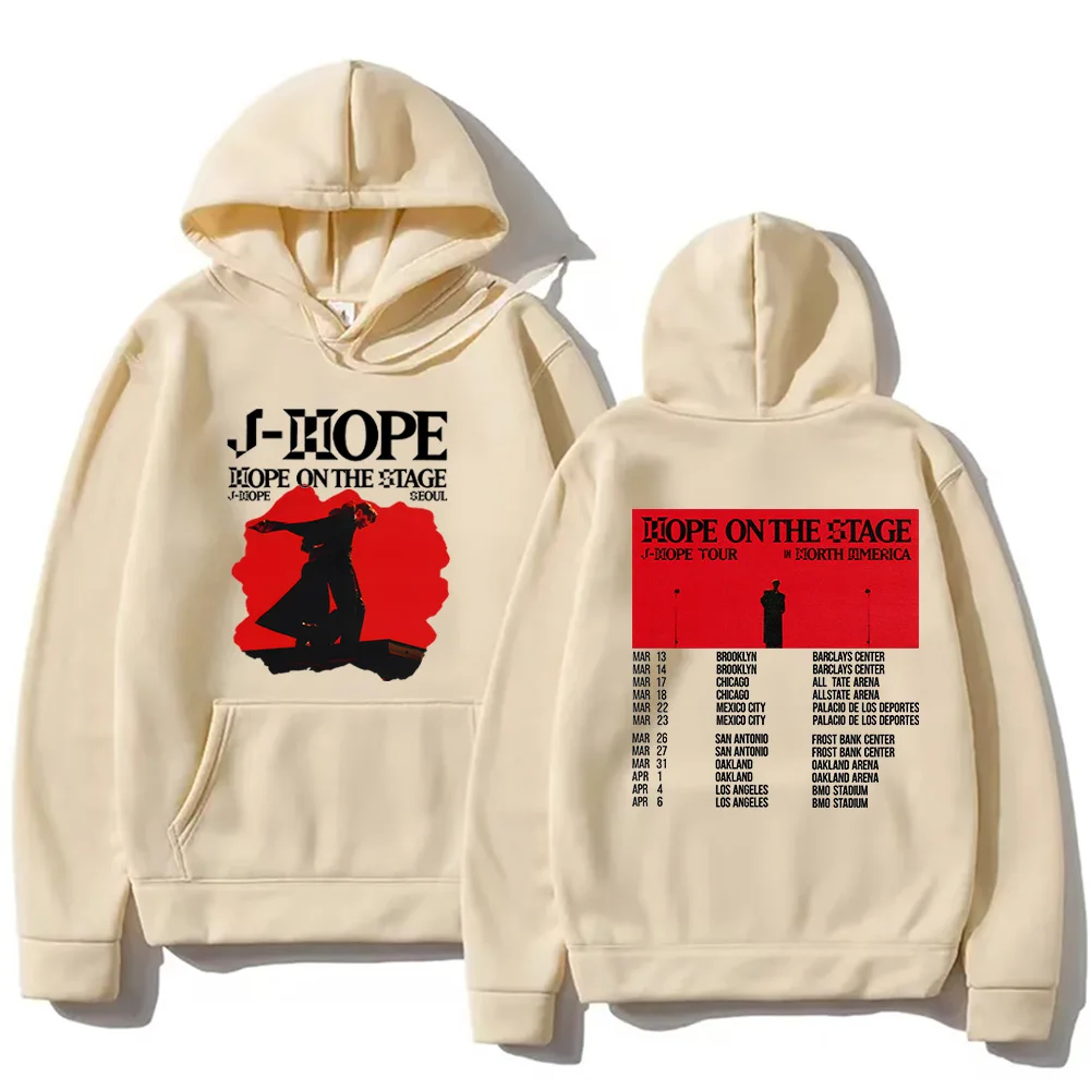 Kpop J-Hope Neue Hoodies J-Hope Hope on The Stage Tour 2025, Sweatshirts, Unisex, Freizeitkleidung, Hip-Hop-Mode, ästhetischer Pullover