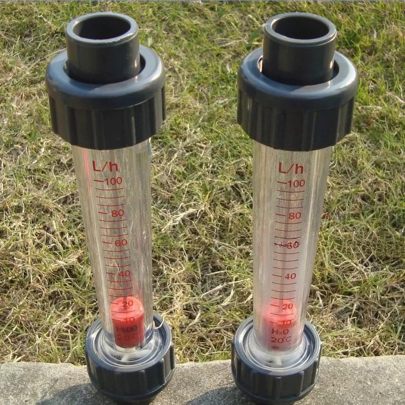 LFS15/25 Plastic Rotameter, Pipe Type Liquid Water Flow Meter, High Precision