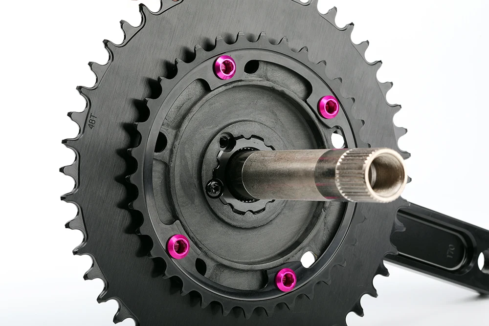 RACEWORK Carbon 110BCD Kettenblatt-Spider für R7000 R8000 R9000 Rennrad-Kettenblatt, Doppelte Gangzahl, 110BCD Kettenrad, 4/5 Bolzen – Detail 8