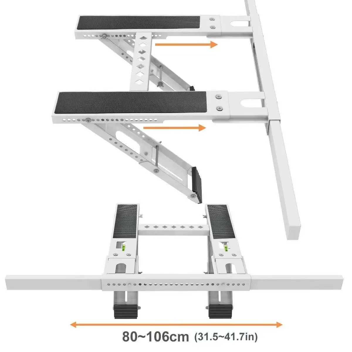 Heavy Duty Foldable AC Bracket - Universal Wall Mount for Window Air Conditioner, Max Load 200kg