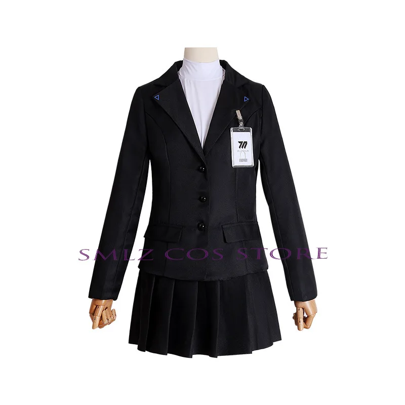 Tsukatsuki Rio Cosplay Games Blue Archive Costume School President JK Uniforms Long Wig Set Halloween Party Outfit for Woman