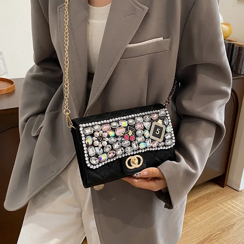 

2025 New Minimalist Square Bag - Crossbody/Shoulder Purse, High-End Textured Handbag with Contrast Stitching, Trendy Casual Bag