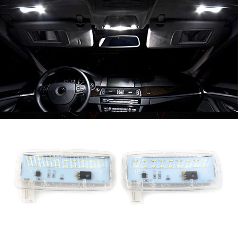 2x Error Free LED SMD Car Vanity Mirror Visor Light For BMW E88 E93 LCI Rolls-Royce RR2 Drophead / RR3 Coupe