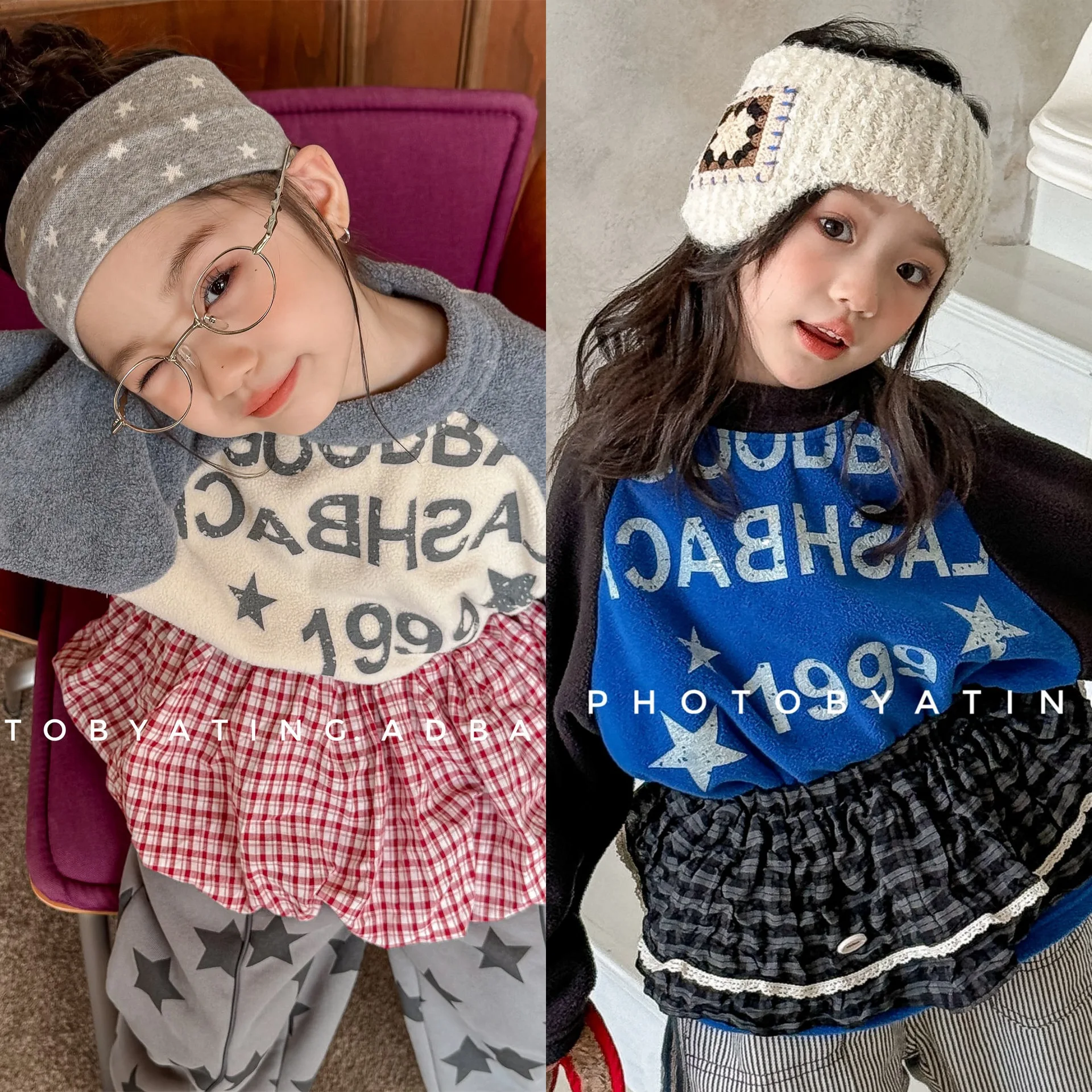 

Children Clothing Girls Boys Fashionable Casual Warm Pullover 2025 New Autumn Winter Letter Design Sense All Match Hoodie