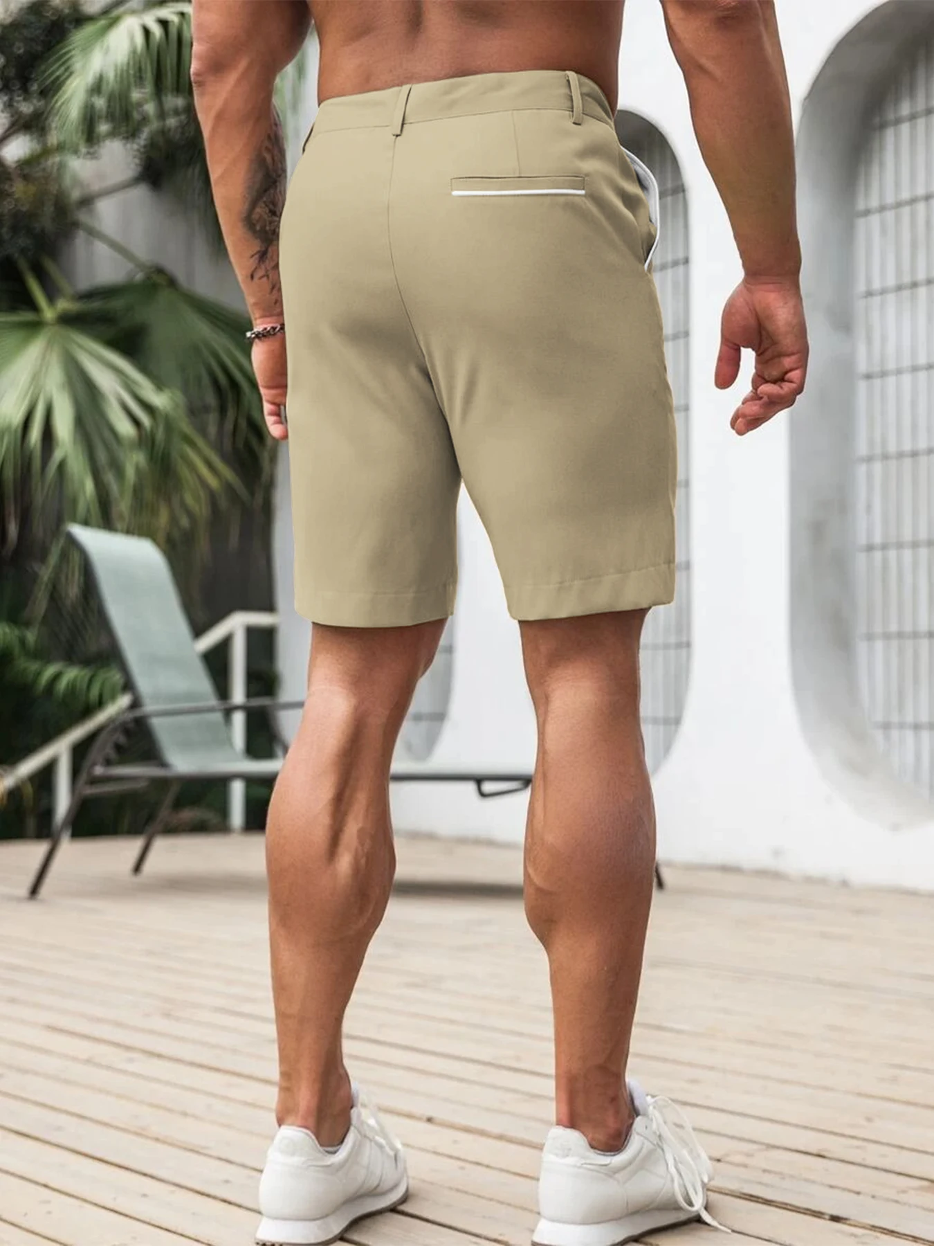 Men Fashion Slim Fit Chino Sho - Shorts Chino Slim recension och pris