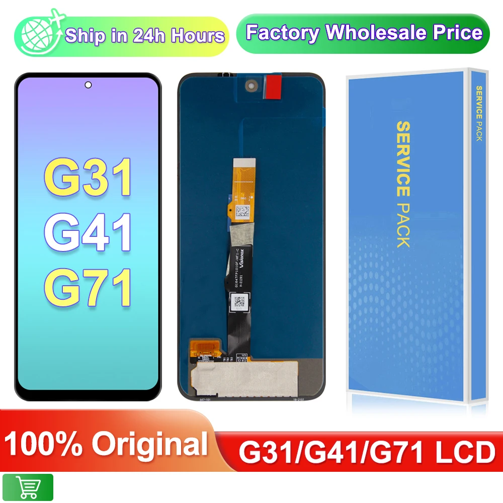 

6.4" AMOLED Original For Motorola Moto G31 LCD Display Touch Screen Digiziter Assembly for Moto G41 lcd Display G71 Screen