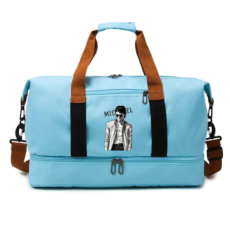 Michael Jackson Travel Bag Woman Man Waterproof Gym Sport Bag Fashion Creative Fitness Handbag Storage Bags Boy Girl Shoulderbag
