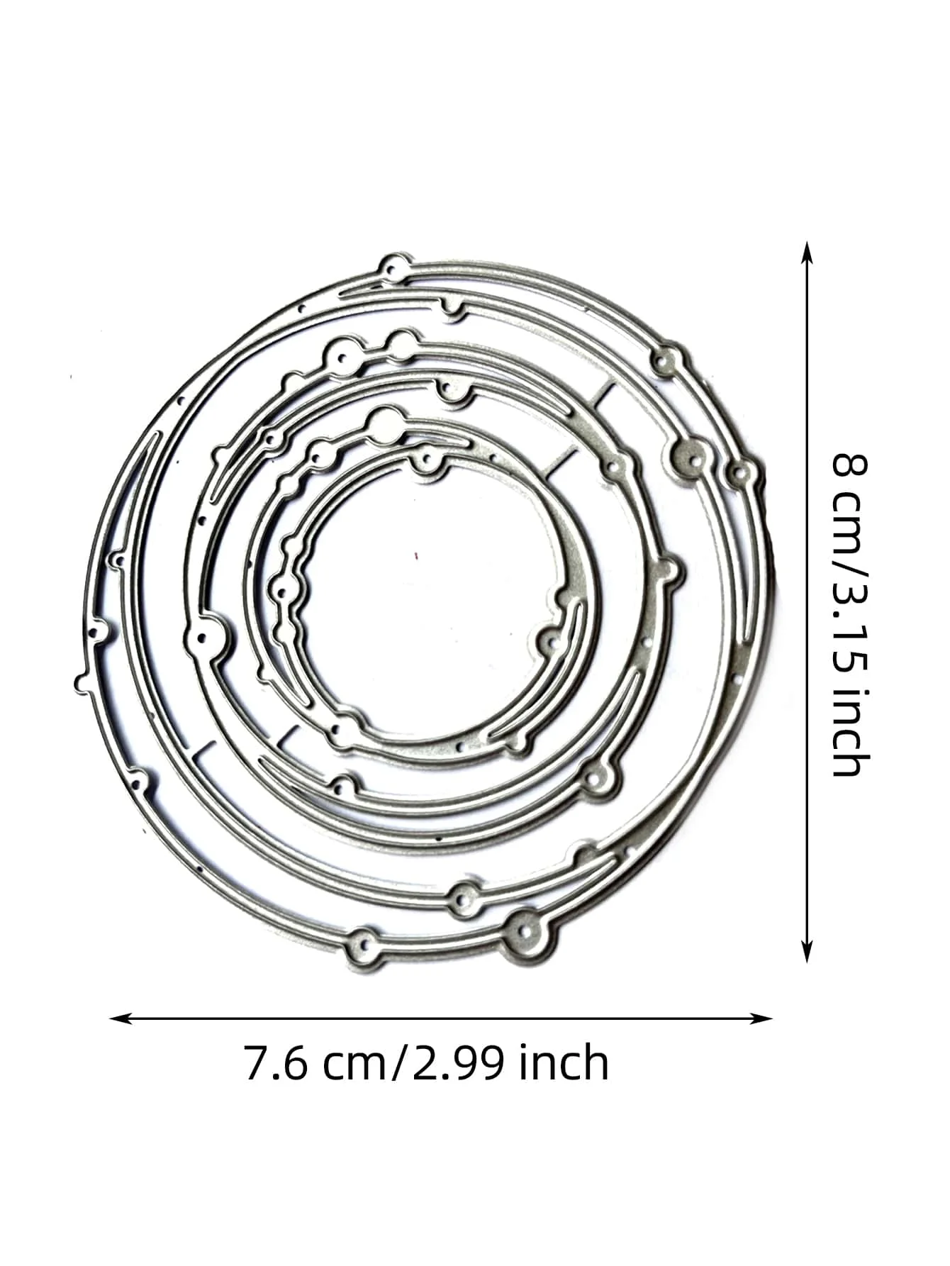 3D Spotty Line Circle Metal stencil mold Cutting Dies decoration scrapbook die cuts Album Paper Craft Embossing DIY Card Crafts