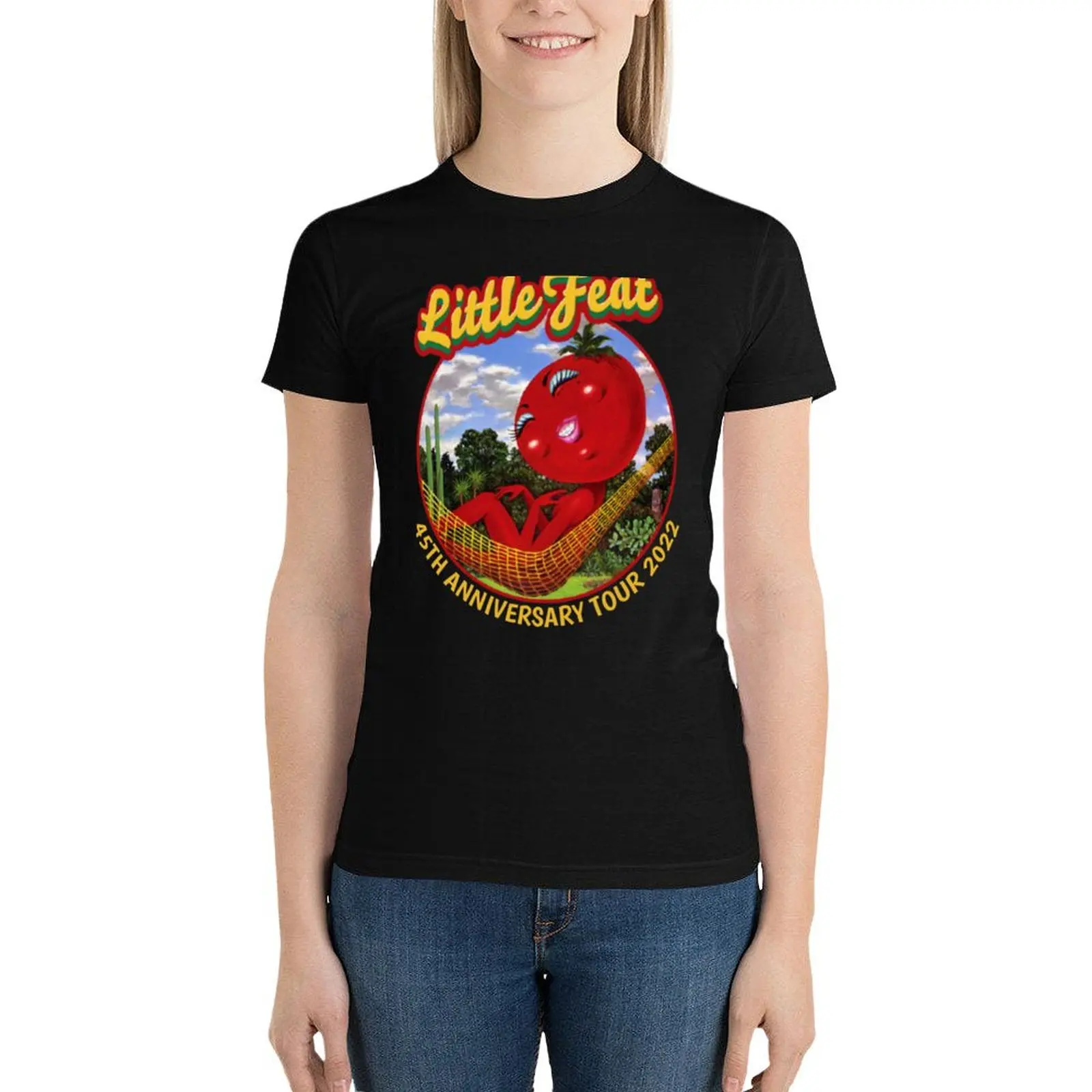 TOUR 2022 LITTLE FEAT 45TH ANNIVERSARY T-Shirt Aesthetic clothing summer tops western t-shirt dress for Women