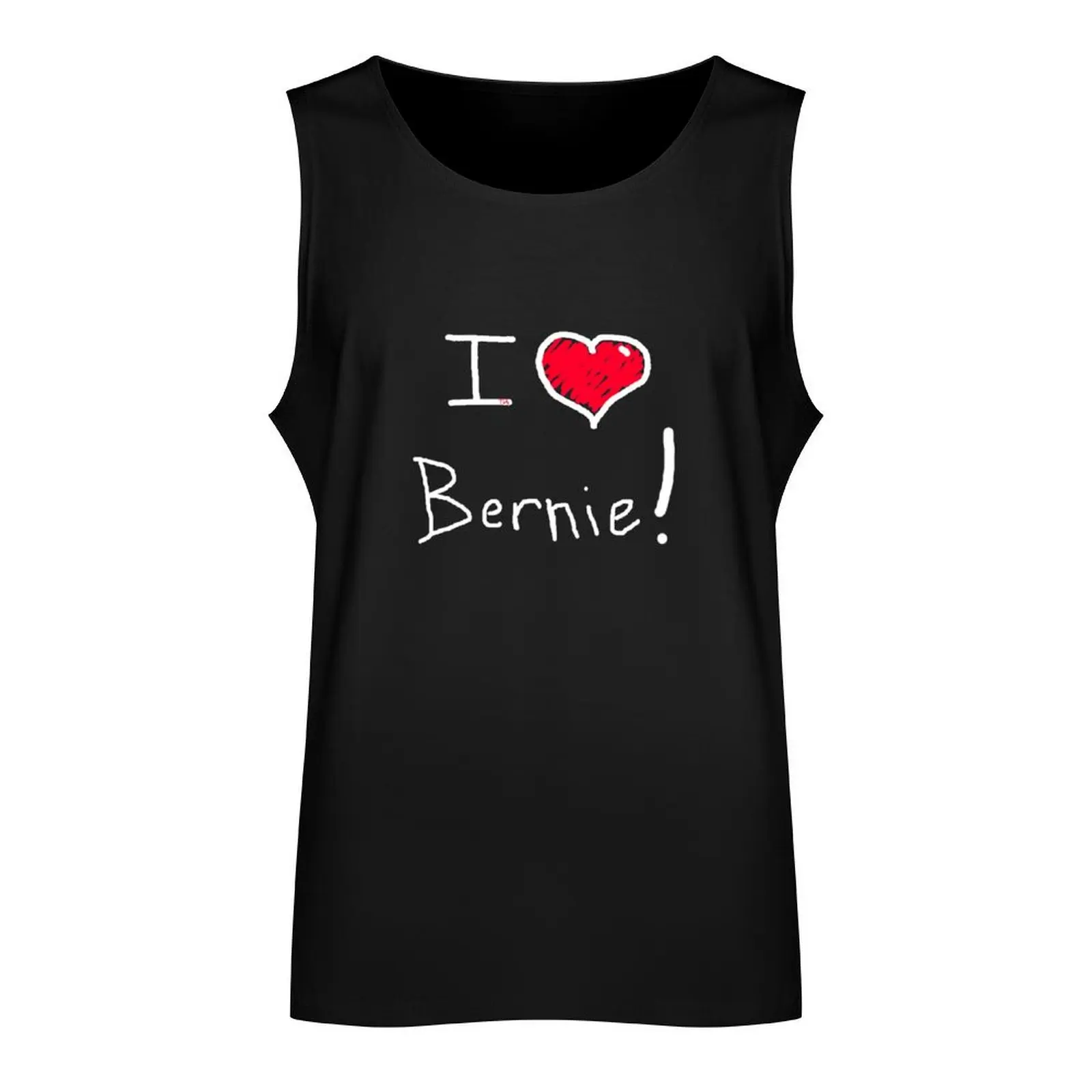 I love heart Bernie Sanders 2016 election Tank Top mens designer clothes T-shirt sports men clothing Man sleeveless shirt