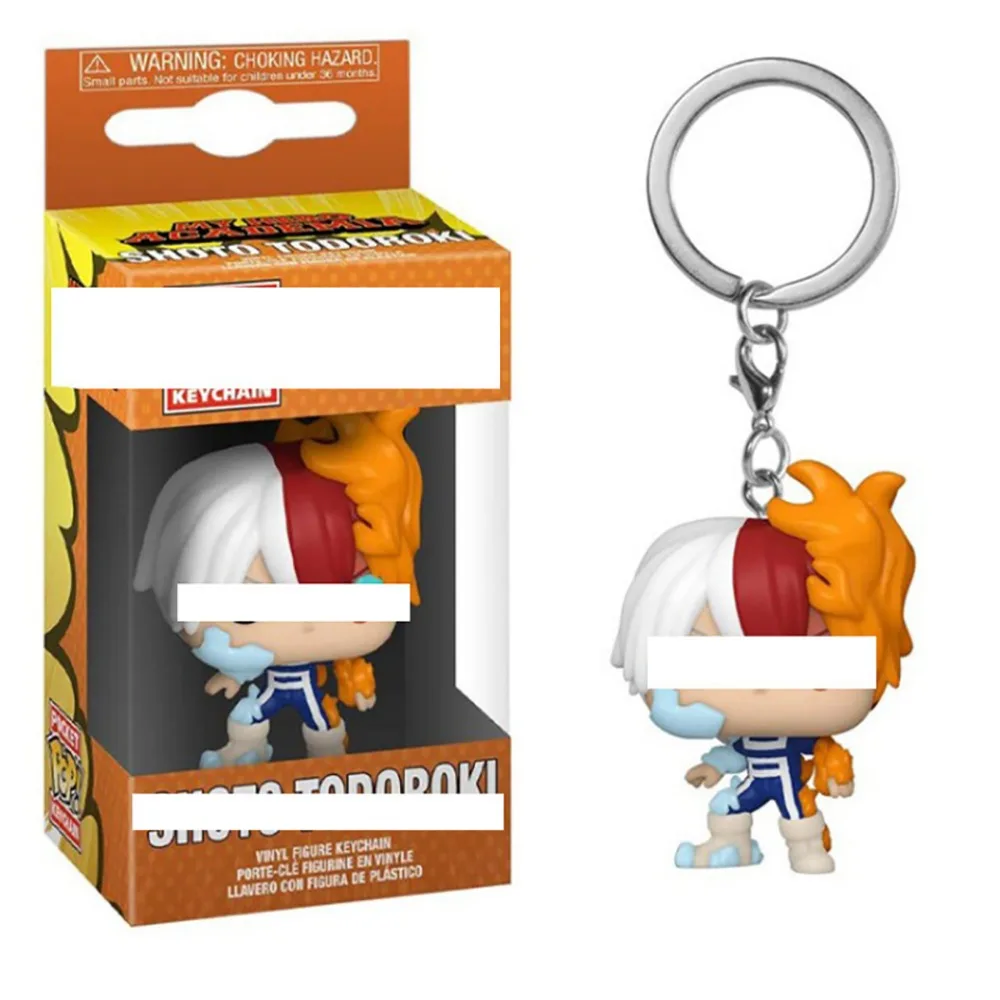 FUNKO llavero de bolsillo Popular Personaje de Anime Son Goku Todoroki Shoto Nezuko Kamado creativo Navidad mochila colgante regalos