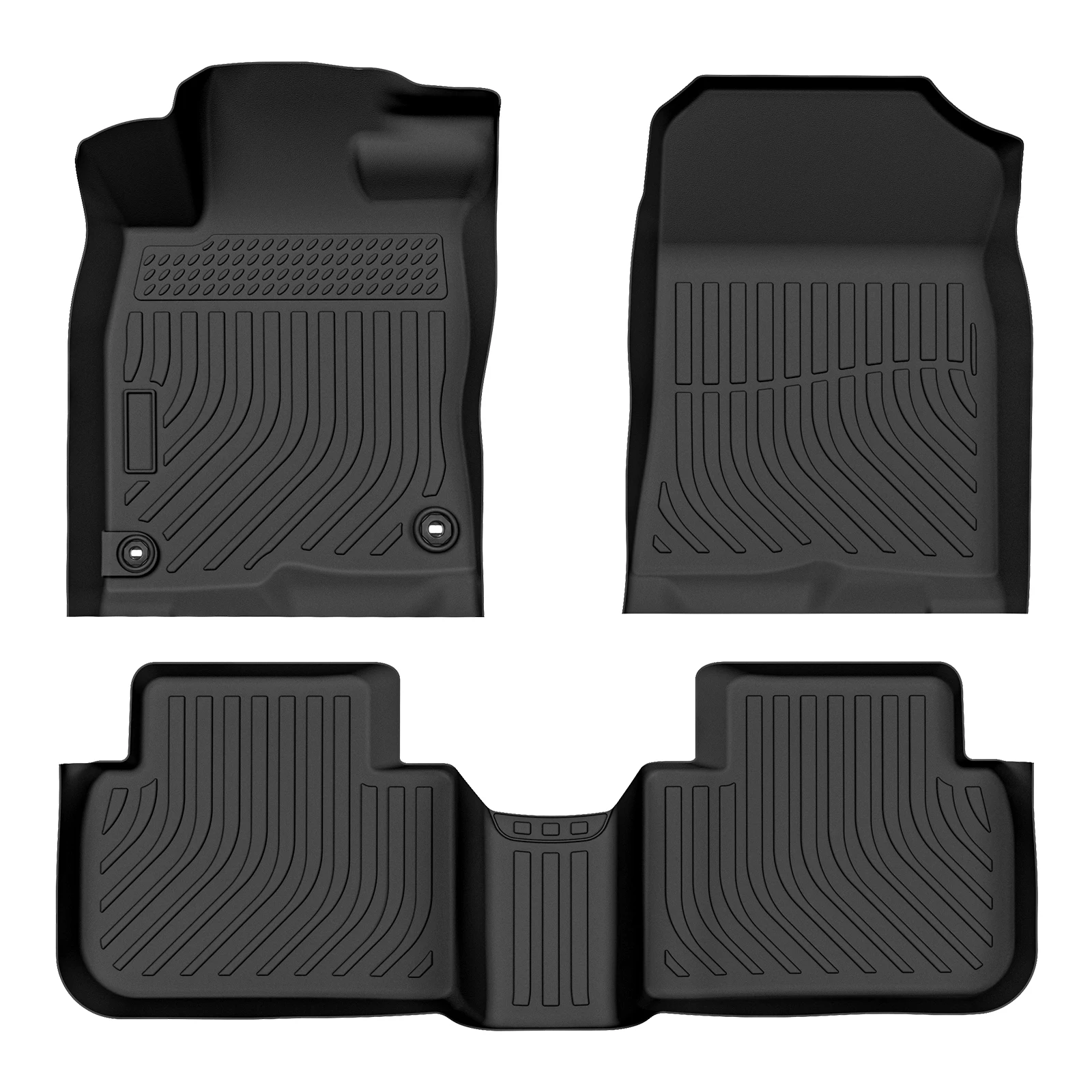 

3D TPE Rubber Car Floor Mats All-Weather Floor Mats Car Interior Accessories For Honda Civic Sedan 2022-2023