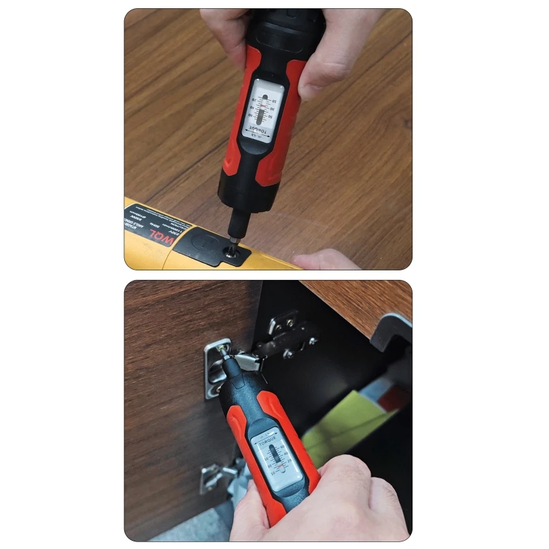 Chave fenda torque ajustável 1/4 "polegadas transparente Sclae aço carbono ABS