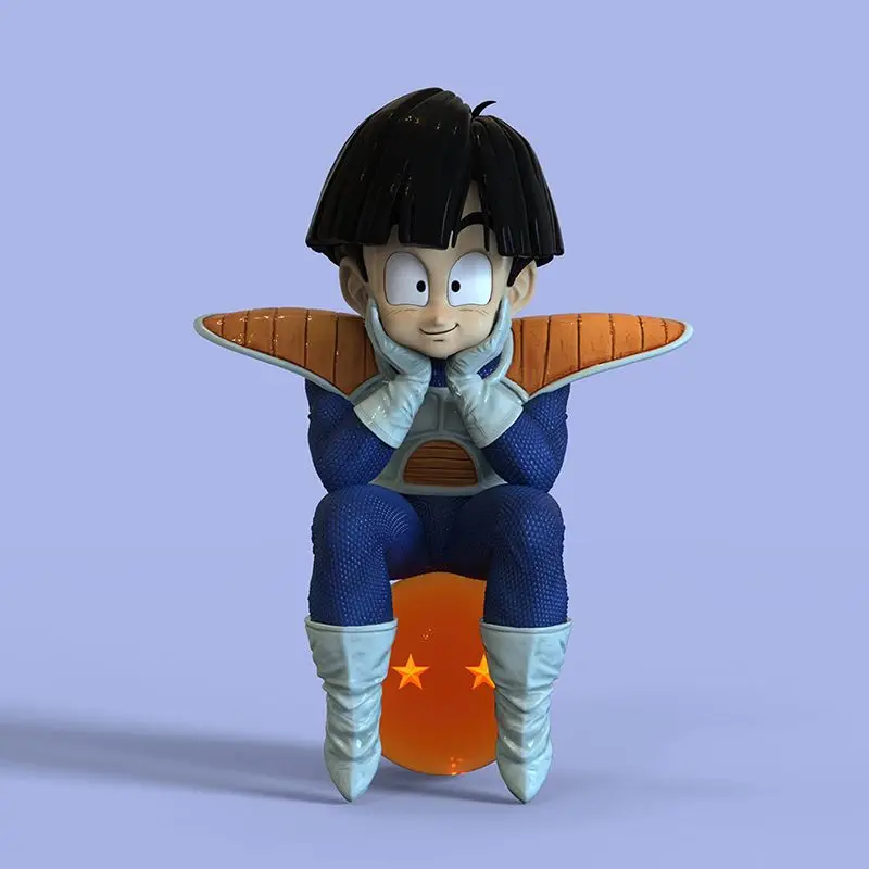 New Anime Dragon Ball Action Figure Sitting Position Wufan Figure Model Two Star Dragon Ball Figure Model Gift Statues For Kids