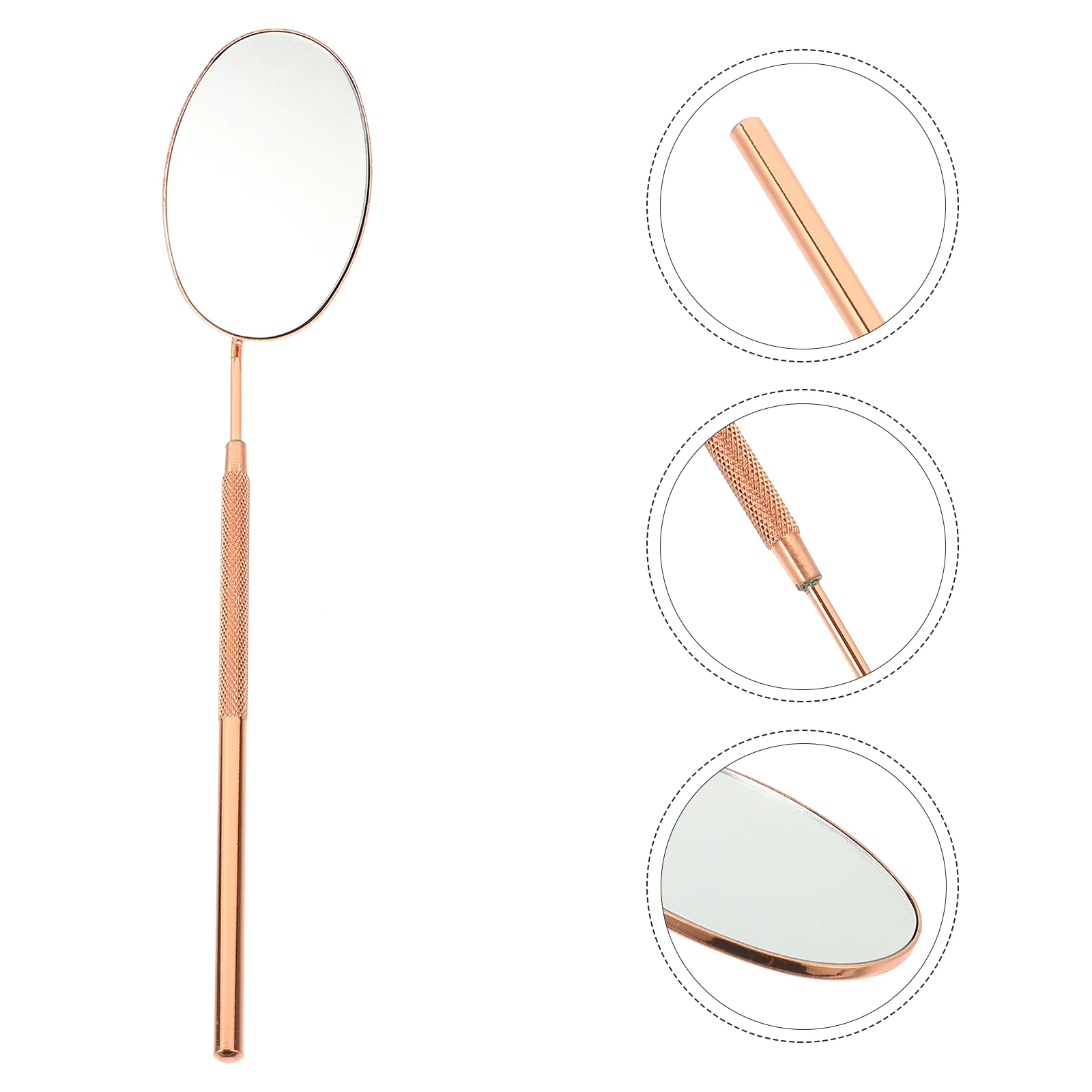 

Lash Mirror Stainless Steel Eyelash Extension Mirror Portable Lightweight Lash Extension Tool Clear Inspection Lens for Salon