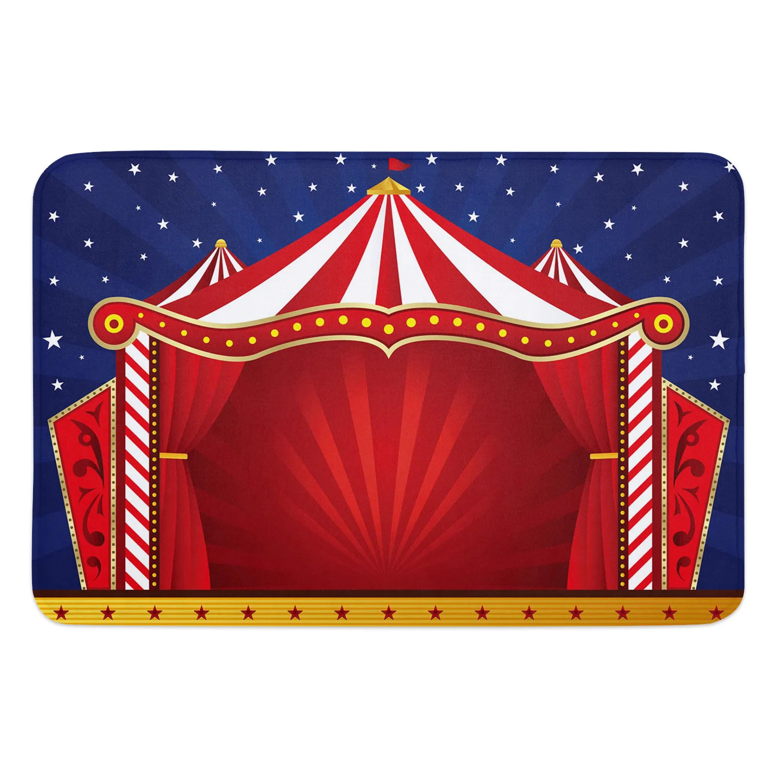 Acrobatic Field Circus Star Retro Style Entrance Doormat Kitchen Mat Carpet Living Room Home Hallway Rugs Bathroom Door Mats