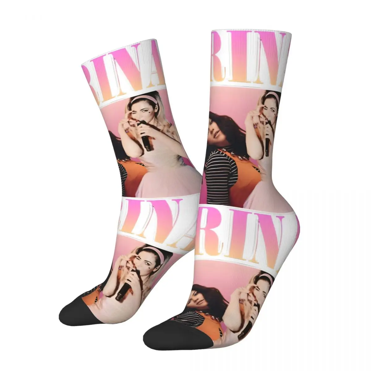 Vintage Marina Homage Men's compression Socks Unisex Marina Harajuku Pattern Printed Novelty Crew Sock