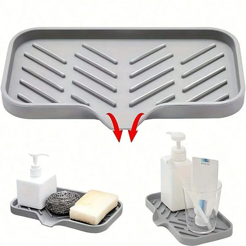 New Silicone Soap Box Does Not Accumulate Water Creative Japanese Bathroom Toilet Silicone Soap Box Drain Pad