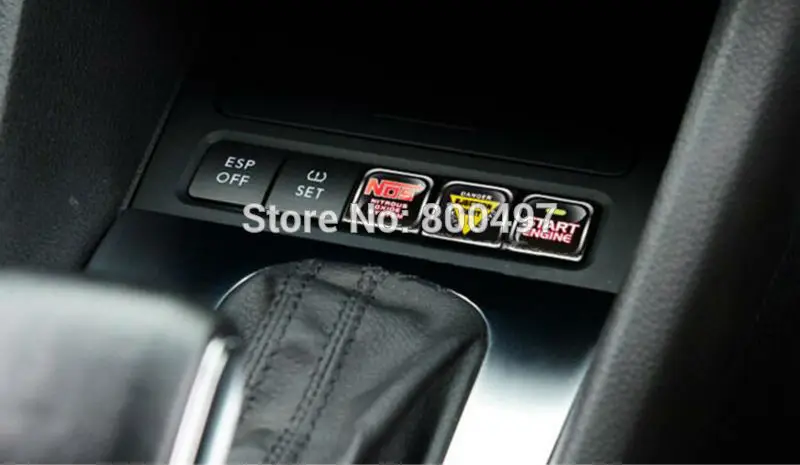 6 x Creative Funny Car Stickers Car Accessories Interior Button Decorative Decals for Volkswagen VW Golf 6 and Jetta Sagitar