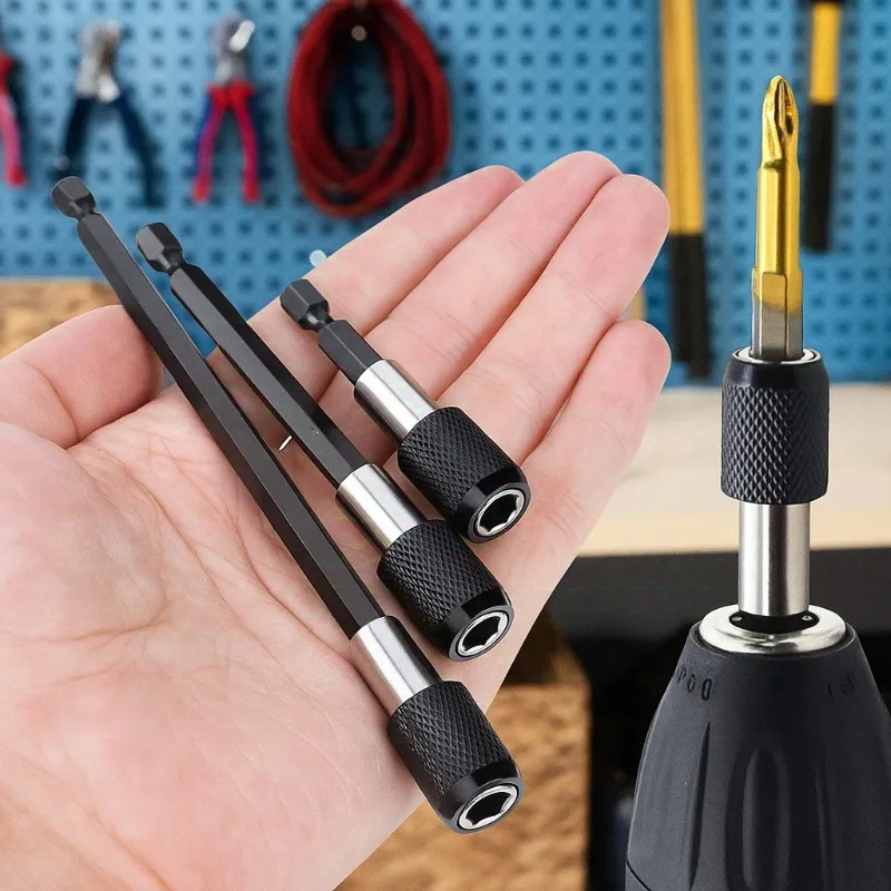 

Магнитный адаптер для отвертки, быстроразъемное сверло, набор удлинителей для замены сверл, самоблокирующийся патрон, гайка, винт, набор инструментов