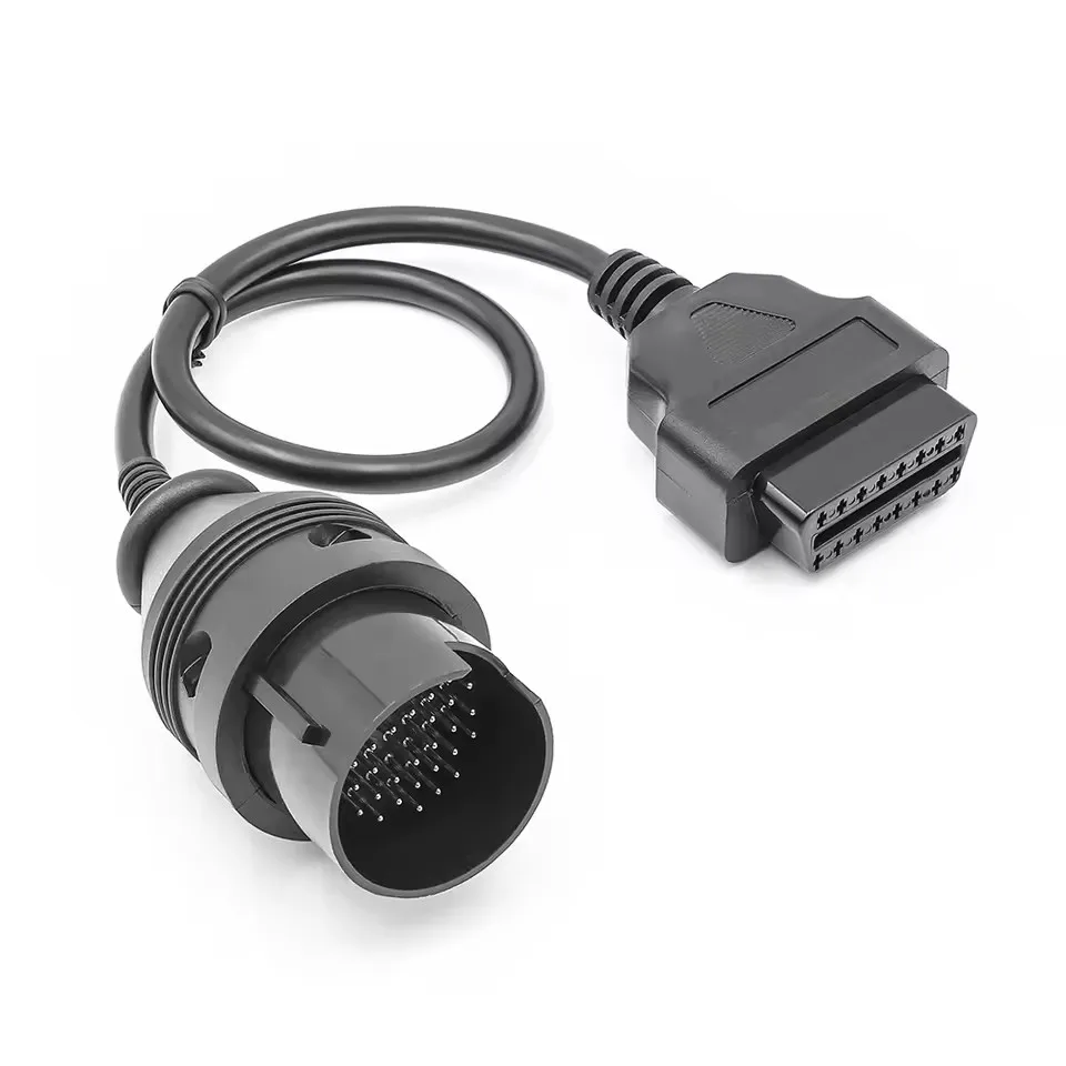 HOT For Mercedes 38Pin to 16Pin Female Connector OBD OBD2 OBDII Diagnosis Connector Extension Cable Adapter for Benz Tool