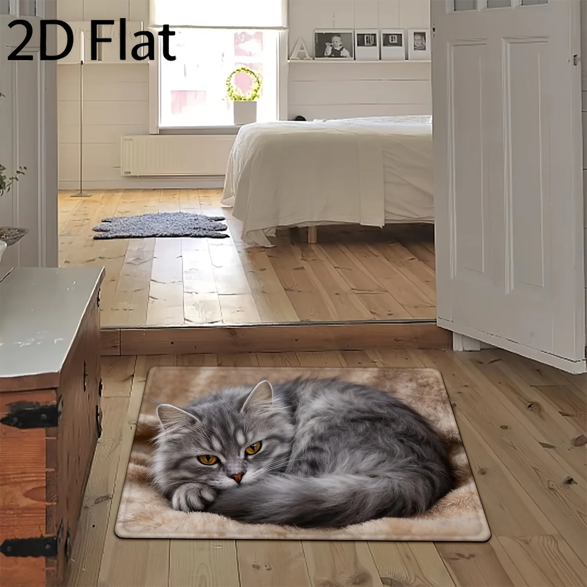 VIKAMA Creative Dollar Printed Carpet Doormat Bedroom Side Rug Easy to Clean Game Room Floor Mat Carpet For Living Room