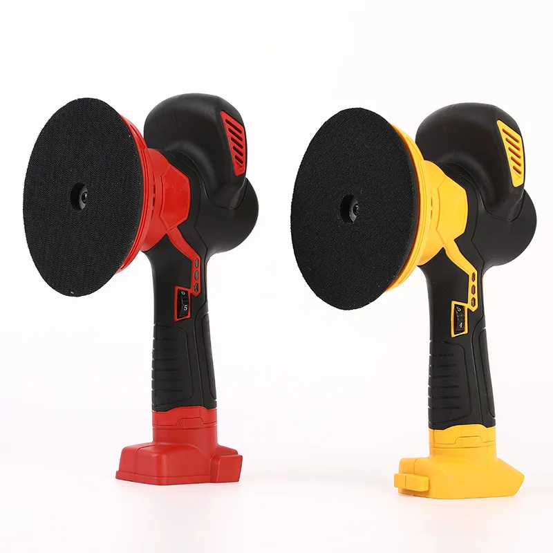 Cordless Car Polisher 21V Lithium Battery Buffer Waxer 6 Speed Wireless Scratch Repair Tool with Eccentric Pad for Auto