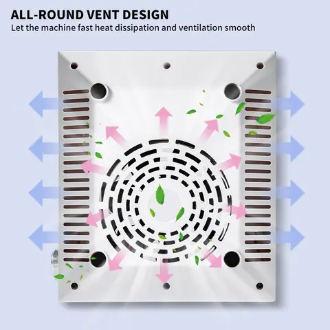 शक्तिशाली नेल डस्ट कलेक्टर पेशेवर मैनीक्योर पेडीक्योर वैक्यूम ऐक्रेलिक जेल नेल पॉलिशिंग के लिए सैलून के लिए पुन: प्रयोज्य फिल्टर के साथ 10 best sales नाखून तकनीक सहायक उपकरण - №3