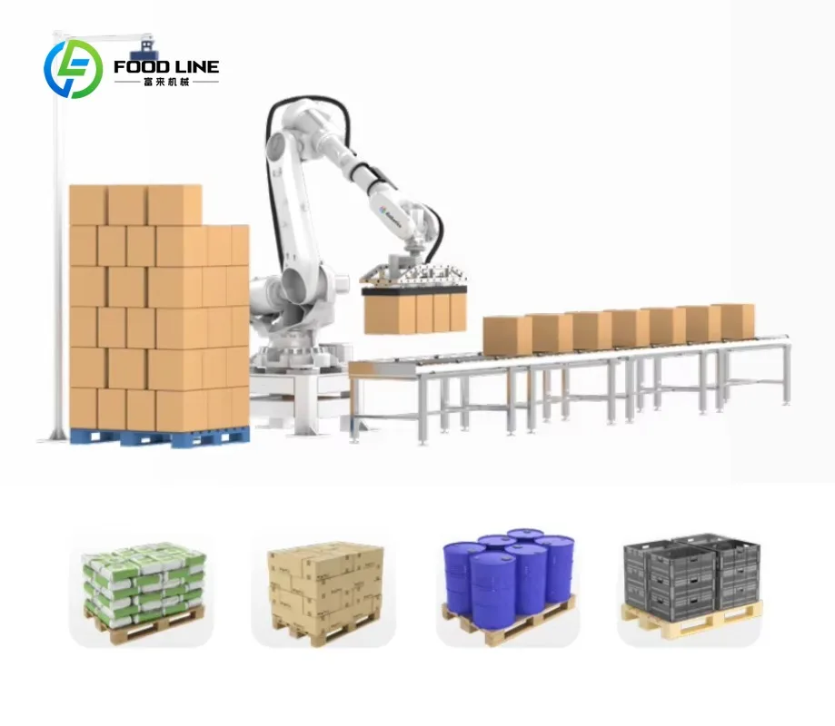 Customized Collaborative Robot Mechanical Claw Cement Bag Packaging Robot for Industrial Production Line Pallet Palletizer