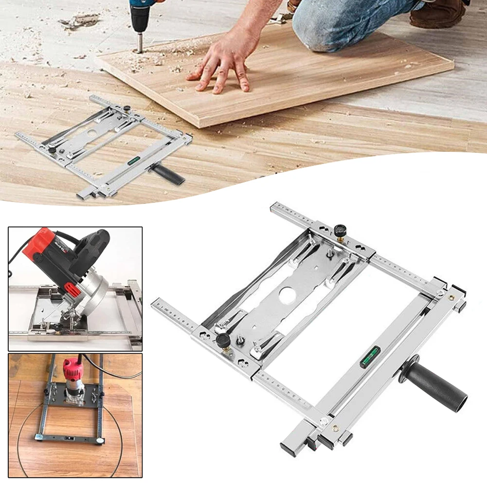 Woodworking Edge Guide Electric Circular Saw Edge Guide Cutting Tool Trimmer Machine Positioning Frame Tool Cutting Range 0-32cm