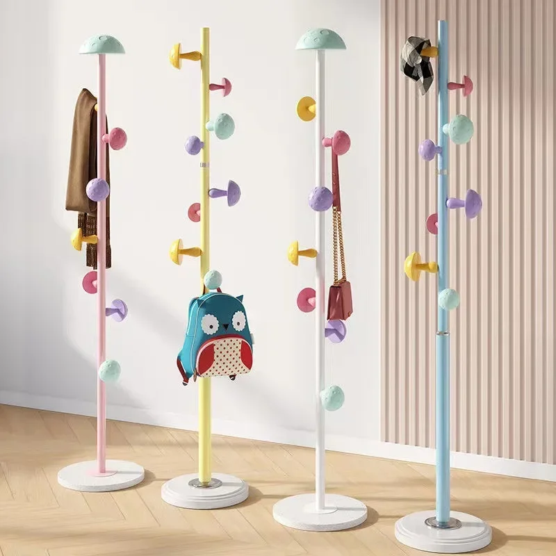 Children's Clothes Hanger Floor-standing Bedroom Cartoon Cute Clothes Hanger Simple Modern Home Coat Rack Simple Clothes Rack