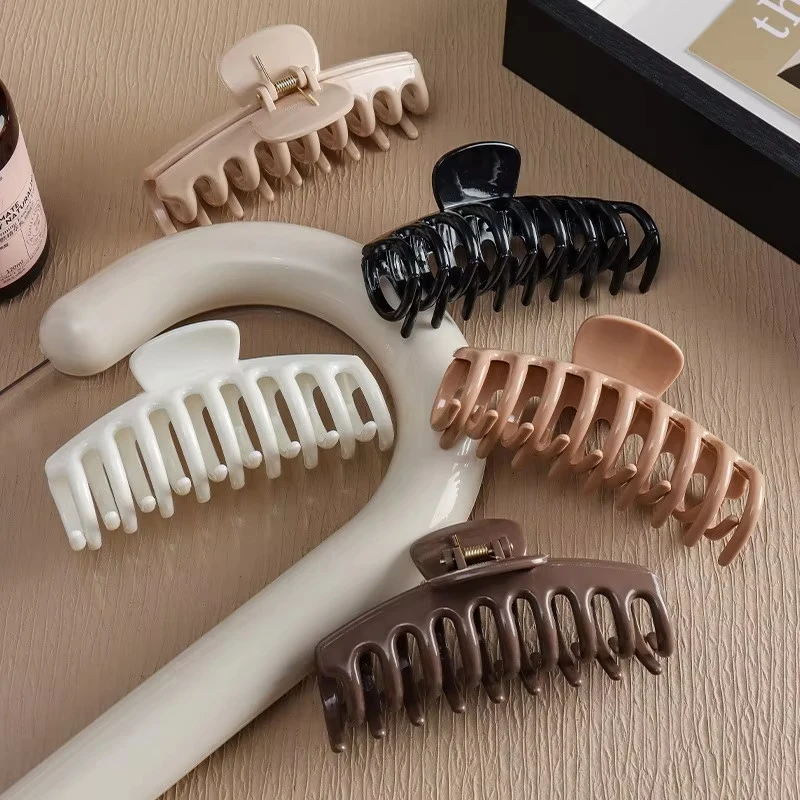 New Silicone Material Hair Claw Clip Crab Barrette Women Ponytail Hair Claws Bath Clip Fashion Girl Hair Accessories - Image 3