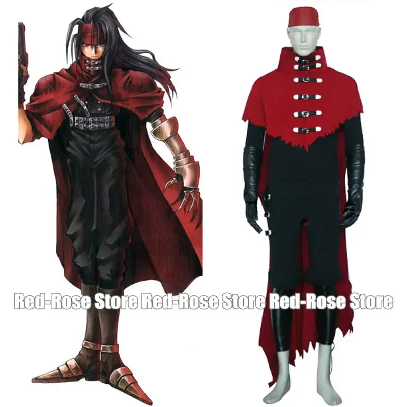 

Final Fantasy VII Винсент Валентина Косплей Униформа Полный комплект Мужские костюмы на Хэллоуин на заказ