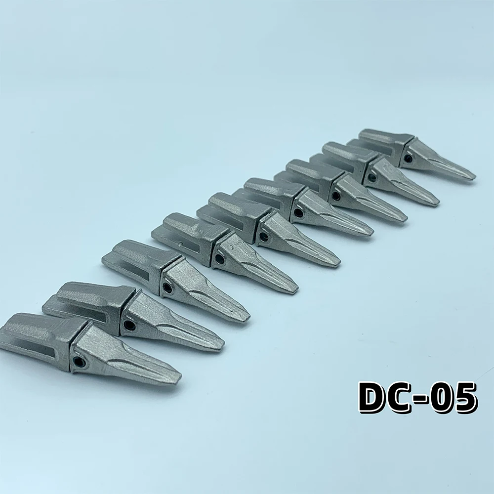CUT 1/14 excavator model welding split simulation stainless steel bucket teeth