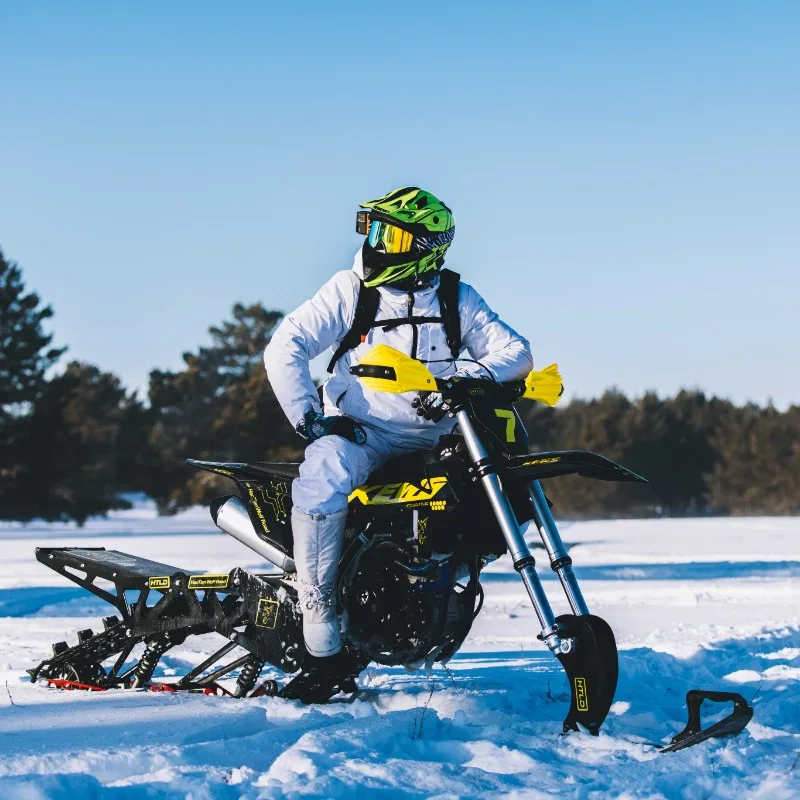 Authentic New Electric Start Fuel Adult Snowmobile for Snows Games