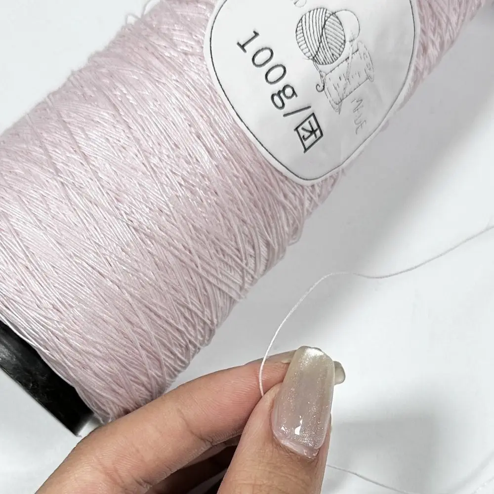 100g/Roll Multicolor Fine Gold Silver Yarn DIY Crochet Accessories Metallic Color Core-spun Dia.0.8mm Hand-woven Supplies