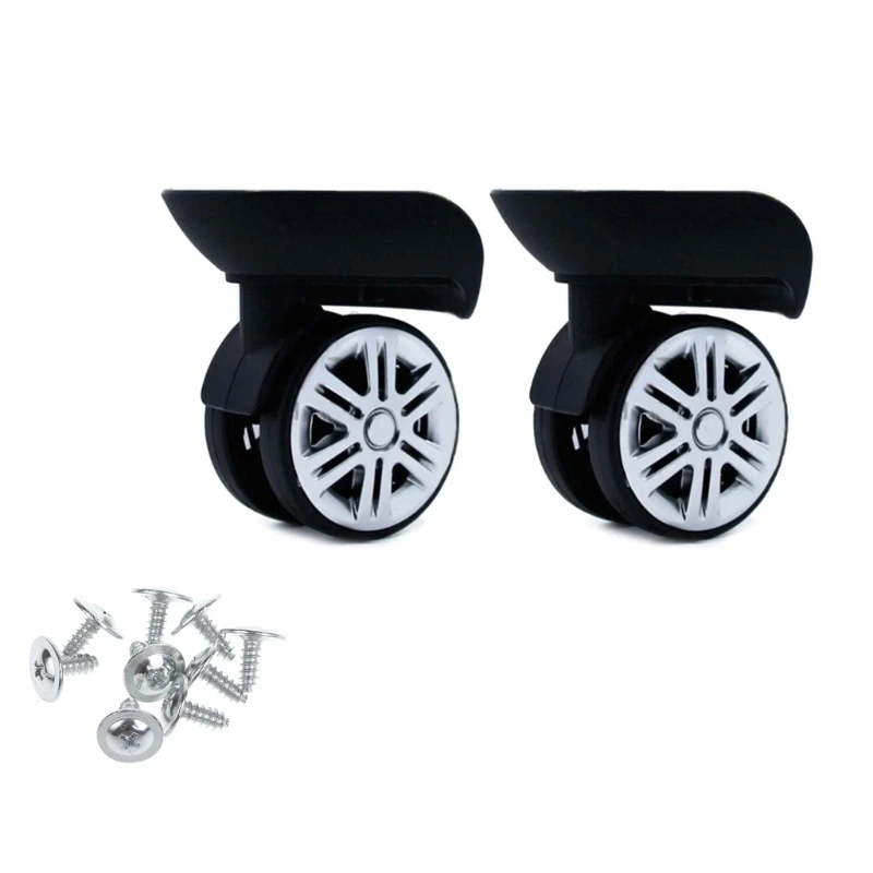 2Pcs A65 Trolley Caster Replacement Suitcase Luggage Box Wheels Double Row