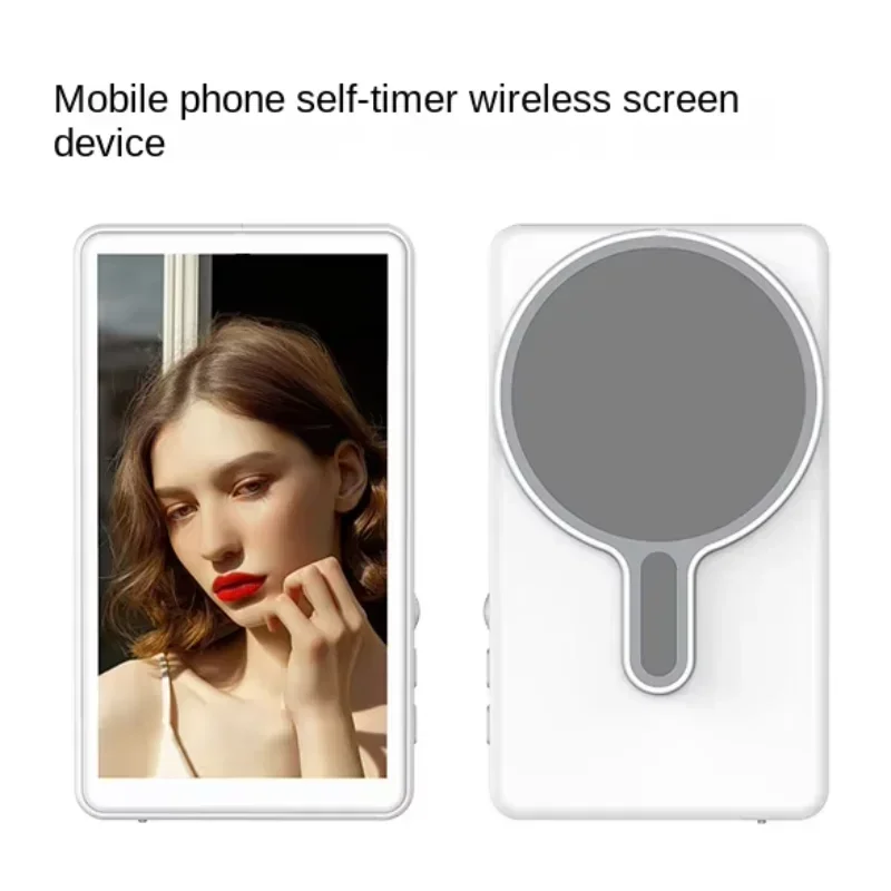 Magnetic Phone Selfie Screen Monitor Bluetooth Remote Selfie Rear Camera Vlog Live Stream Video Recording for iPhone Android
