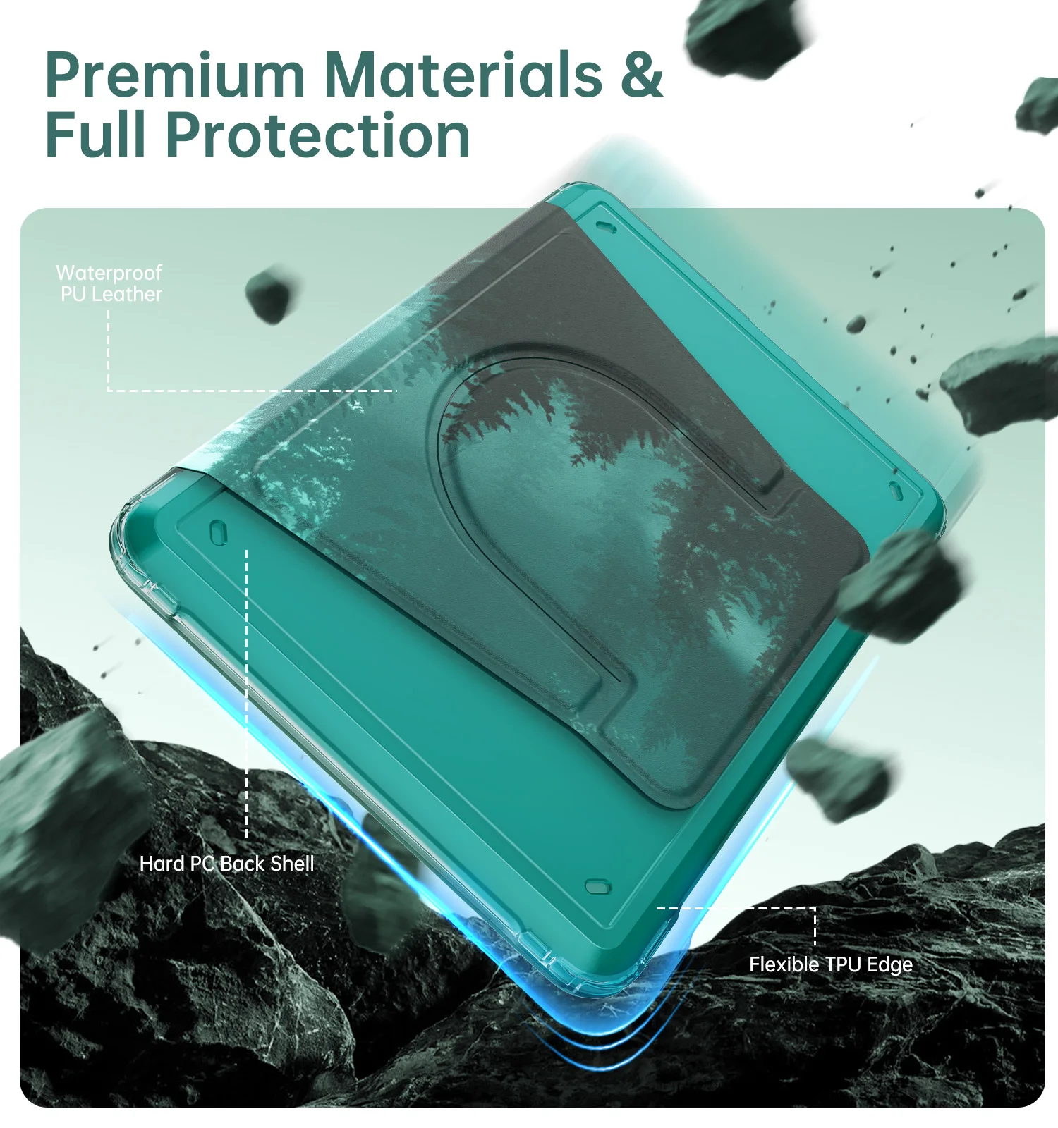 360 ° حافظة دوارة لجهاز Kindle Paperwhite 12th Generation 2024 غطاء خلفي شفاف قابل للفصل مغناطيسي قابل للتعديل #6