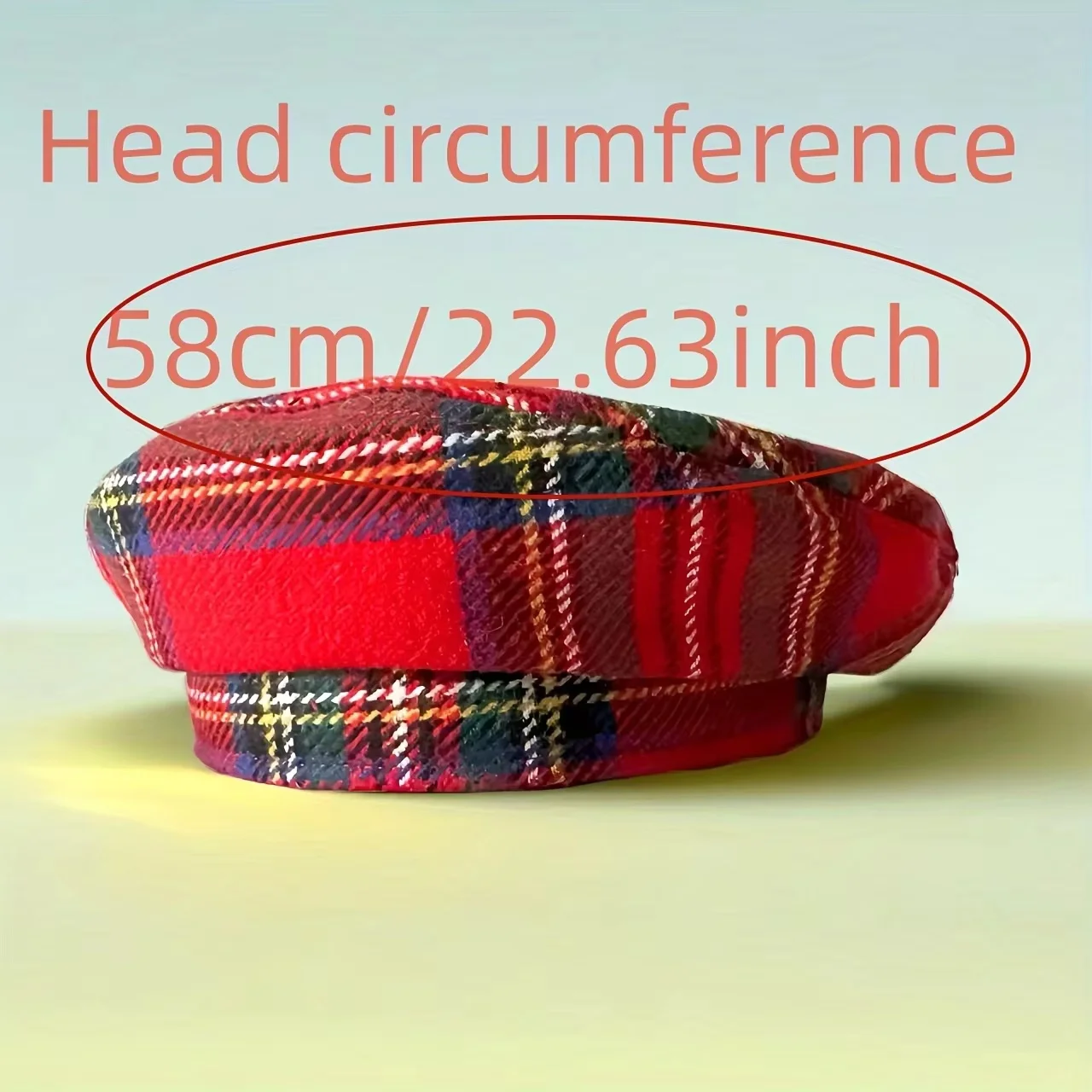 HongLuan zoet geruit patroon baret en krantenjongenspet vrouw, cosplay vrouwelijke accessoires