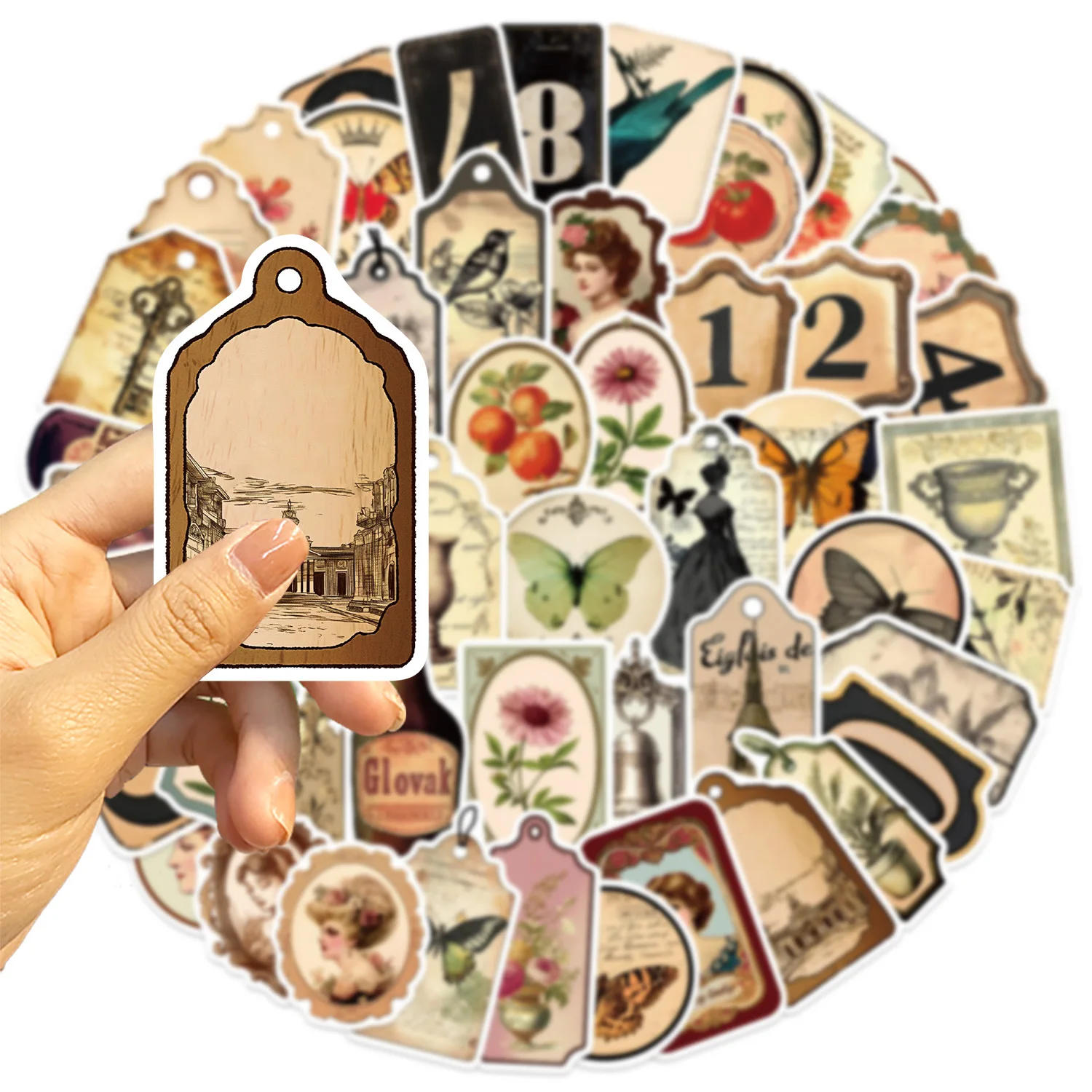 50 STKS Cartoon Retro Graffiti Stickers Grappige Creatieve Decoratieve Gitaar Laptop Koffer Notebook Plakboek Gitaar DIY Decal