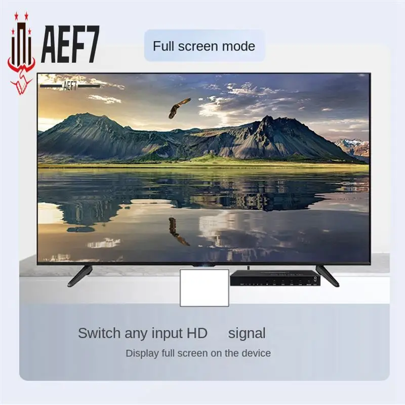 

AEF7-4K, 30 Гц, 1080P, совместимый переключатель, 5 режимов, поддержка переключателя, 3D-многоэкранный переключатель, простая установка, вилка европейского стандарта