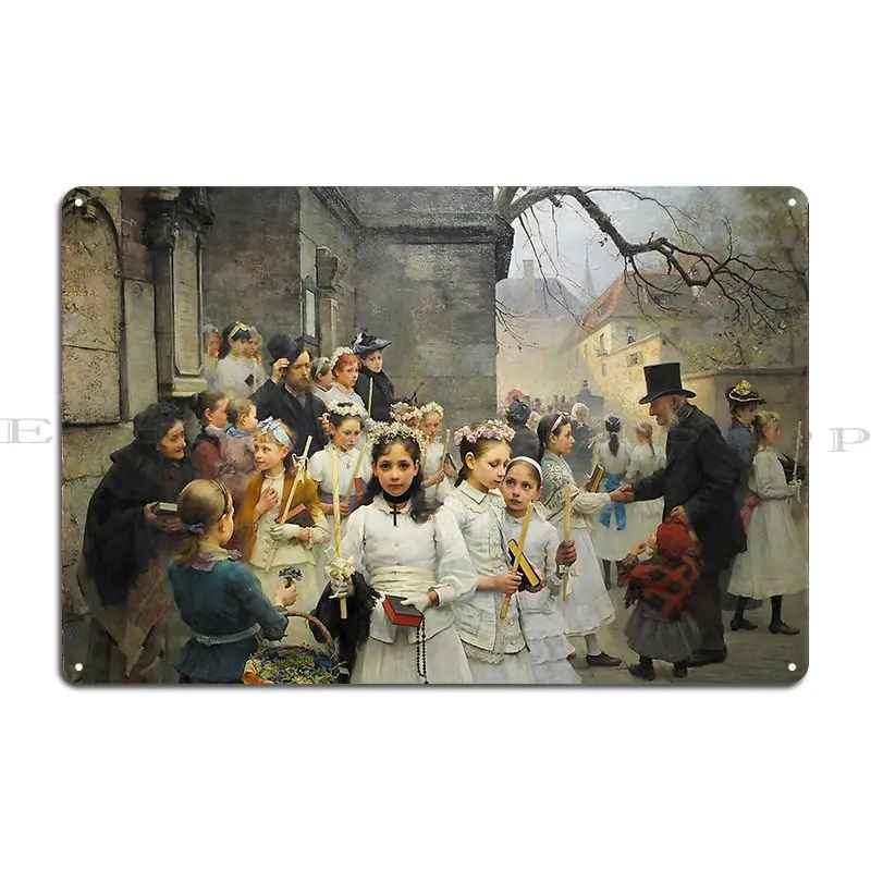 After First Communion 30097469.ZRLK5 Metal Signs Funny Create Wall Decor Printed Home Tin Sign Poster