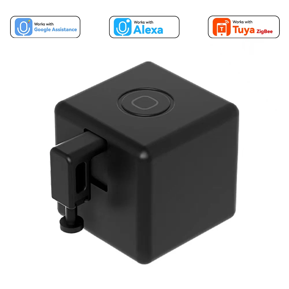 Fingerbot Plus Smart Button Pusher 3D DIY Remote Switch Robot for Coffee PC for Tuya/Alexa/Google Voice Control - Hub Required