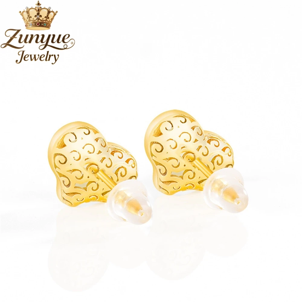 S925 الفضة مطعمة المواد القديمة الطبيعية Hetian اليشم على شكل قلب وأقراط فاخرة جودة مجوهرات مجوهرات الأزياء رائعة