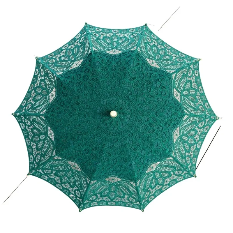 jmz-刺繍レース傘-ヴィンテージコットンパラソル-女性用-結婚式撮影用小道具-ダンス装飾-ヨーロッパスタイル