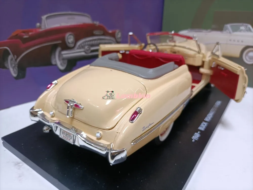 Ornement de collection de voiture classique, cadeau de chaise souvenir, modèle convertible, Buick Roadmaster, Riviera 1/18, Original 1949