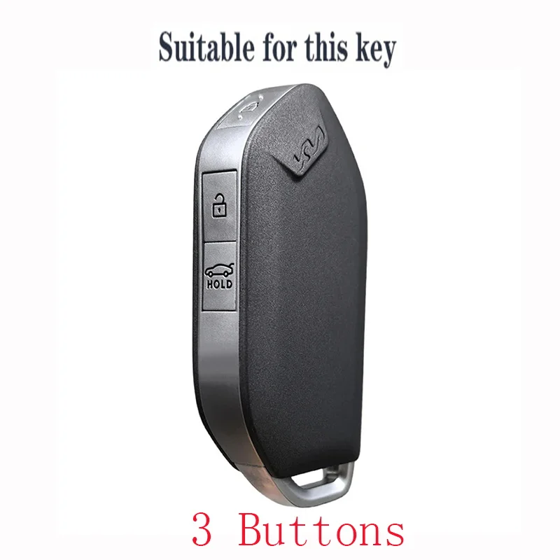 3 Buttons Silicone Car Key Case Cover Fob Holder for Kia Picanto Sorento MQ4 Carnival KA4 Morning K5 Carens 2024 EV5 EV9